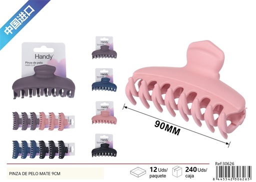 [30626] Pinza de pelo mate 9 cm - Accesorios de belleza