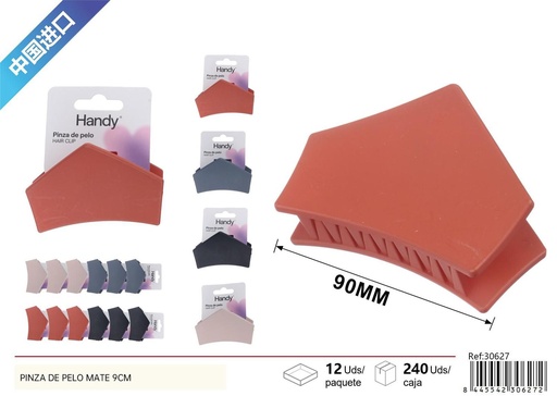 [30627] Pinza de pelo mate 9 cm - Accesorios de belleza