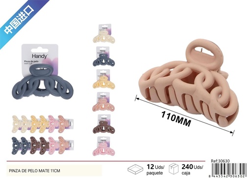 [30630] PINZA DE PELO MATE 11cm - Accesorios de belleza
