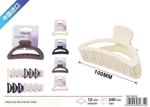 [30634] Pinza de pelo mate 10cm - Accesorios para el cabello