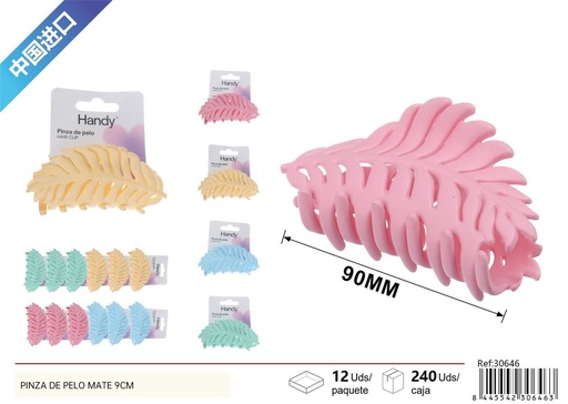 [30646] Pinza de pelo mate 9 cm - Accesorios de belleza