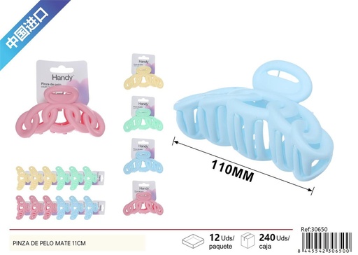 [30650] PINZA DE PELO MATE 11cm - Accesorios de belleza