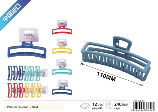 [30654] PINZA DE PELO MATE 11cm - Accesorios de belleza
