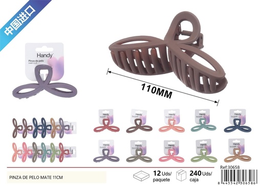 [30658] Pinza de pelo mate 11 cm - Accesorios de belleza