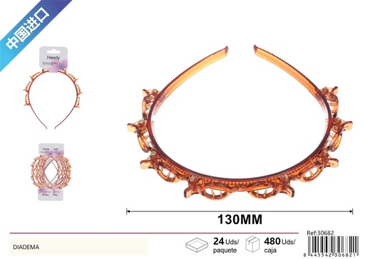 [30682] Pinza de pelo (set de 3) 6 cm (colores variados) - Accesorios de belleza