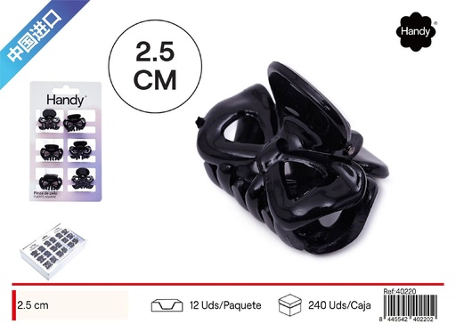 [40220] Pinza de pelo negra 6 piezas - Accesorios de belleza