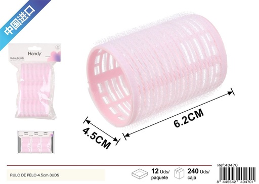 [40470] Rulo de pelo 4.5cm 3 unidades - Accesorios de peluquería
