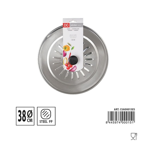 [A000122] Tapa de sartén 38cm - Accesorios de cocina