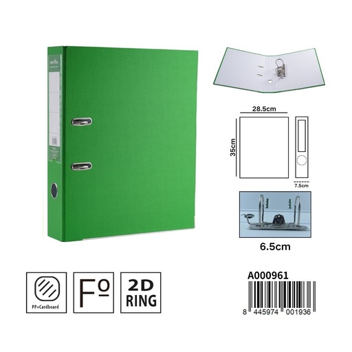 [A000961] Archivador AZ color verde para documentos