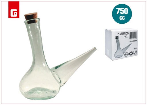 [180845524] Porrón de vidrio de 750cc - Utensilios para cocinar
