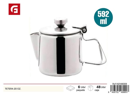 [142148009] Tetera de acero inoxidable 20 oz - Utensilios de cocina