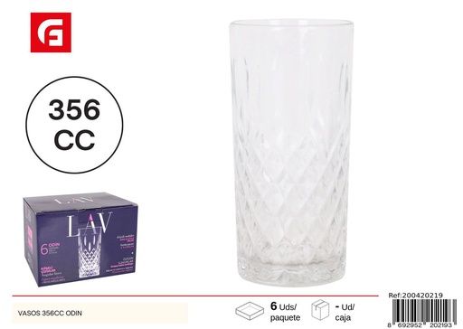 [A003232] Vaso de vidrio 356CC ODIN - Vasos de vidrio