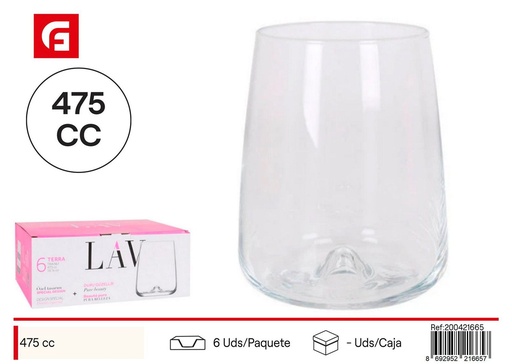 [A003298] Vaso de 475 cc Terra - Cristalería y utensilios