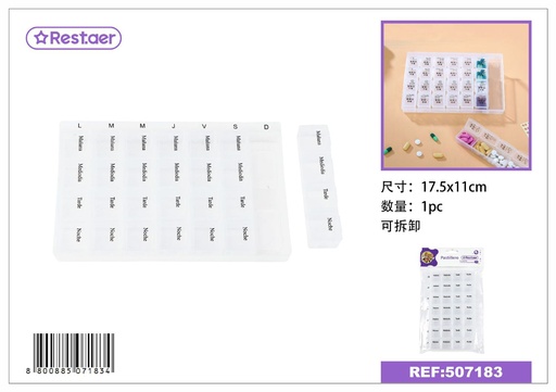 [507183] Pastillero 2.3x1.5x1.5cm - Accesorios de belleza