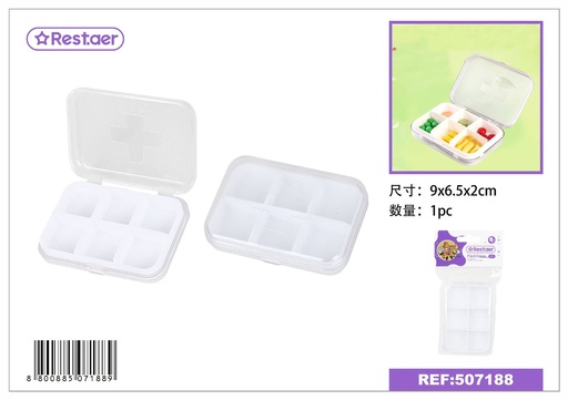 [507188] Pastillero 3x3x1.2 cm - Accesorios de belleza