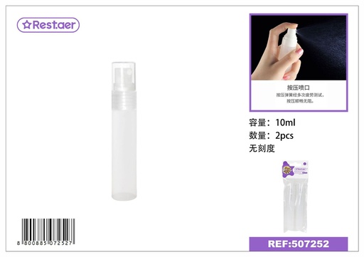 [507252] Botella para perfume 10 ml 2 piezas - Frascos y envases de belleza