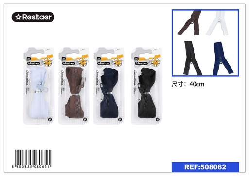 [508062] Cremallera de 40 cm - Accesorios de mercería