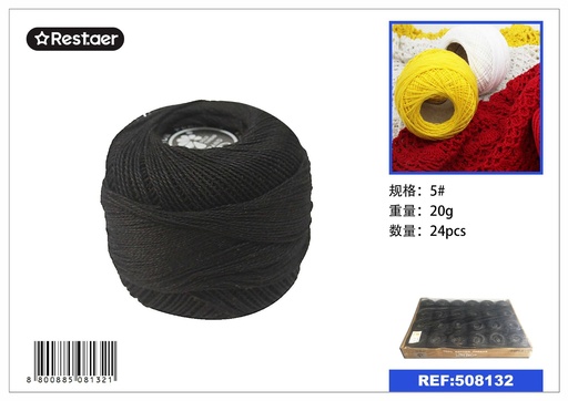 [508132] Hilo de bordar 5 (24 piezas) 20g - Material de costura