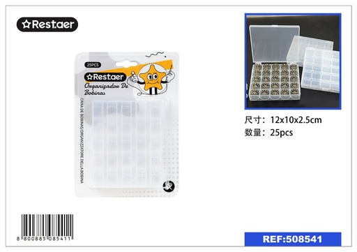 [508541] Organizador de bobinas 25PCS 12x10cm - Utensilios de costura