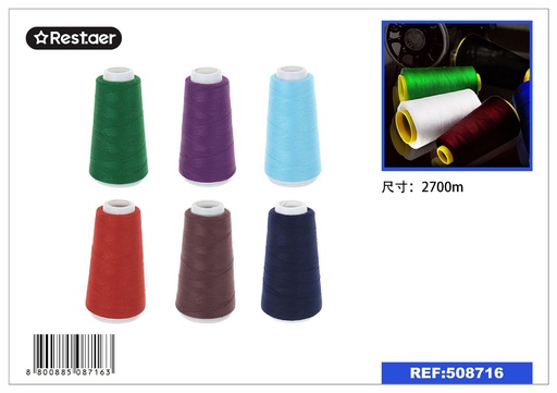 [508716] Hilo de colores 2700m para costura y manualidades